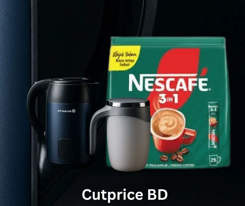 Bajaj AE22-T Electric Kettle 2.8L + Magnates Coffee Mug (White Color) + Nescafe 3 in 1 Rich Instant Coffee 532g Combo Pack