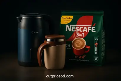 Bajaj AE22-T Electric Kettle 2.8L + Magnates Coffee Mug (Coffee Color) + Nescafe 3 in 1 Rich Instant Coffee 532g Combo Pack