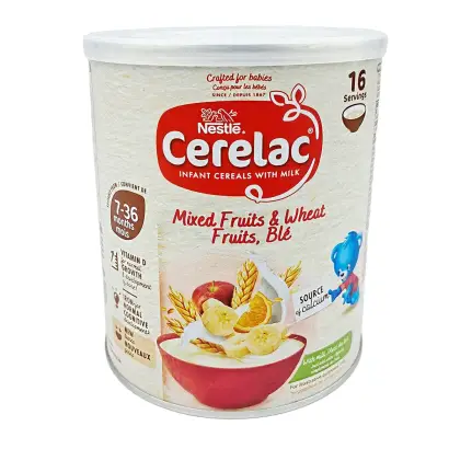 Nestlé Cerelac Mixed Fruits Wheat & Fruits Ble From 7 to 36 Months 400gm