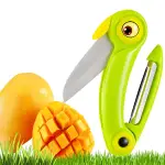 Portable Mini Fruit Knife Stainless Steel Peel Knives Pocket Fold Picnic Fruit Cutter Bird Pattern Vegetable Kitchen Tool