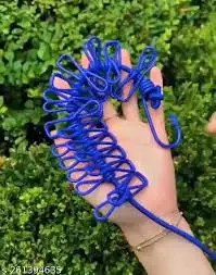 Clothes Dryer Hanger Elastic Rope With Iron Clips