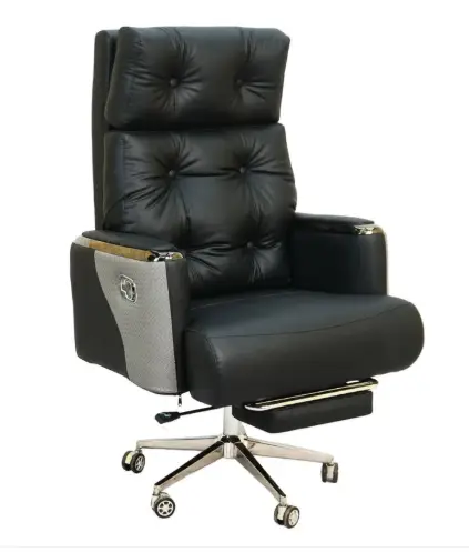 Executive Luxury Boss Chair with Footrest (FT-H0630) Black