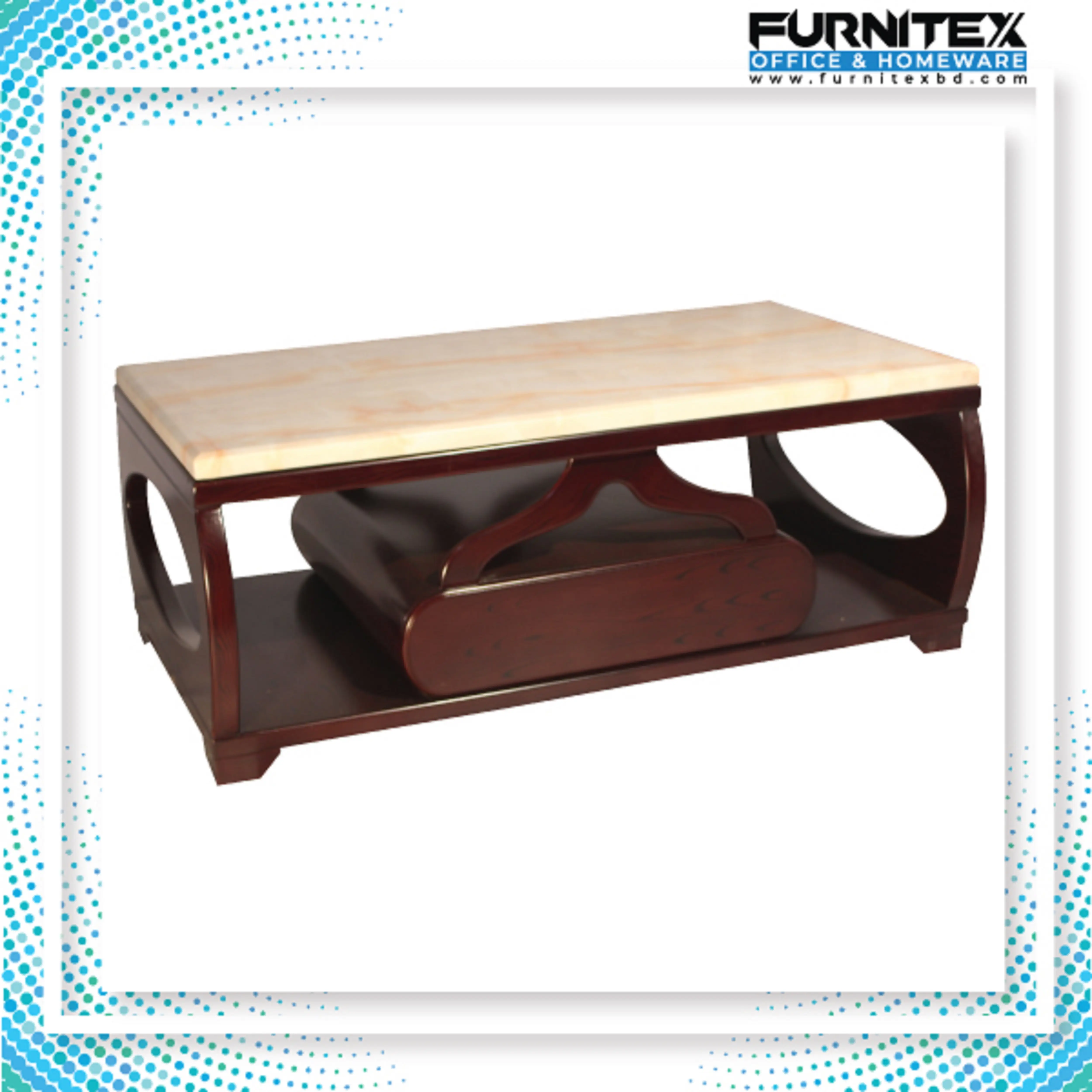 Luxury Living Room Design Center Table With Marble Top