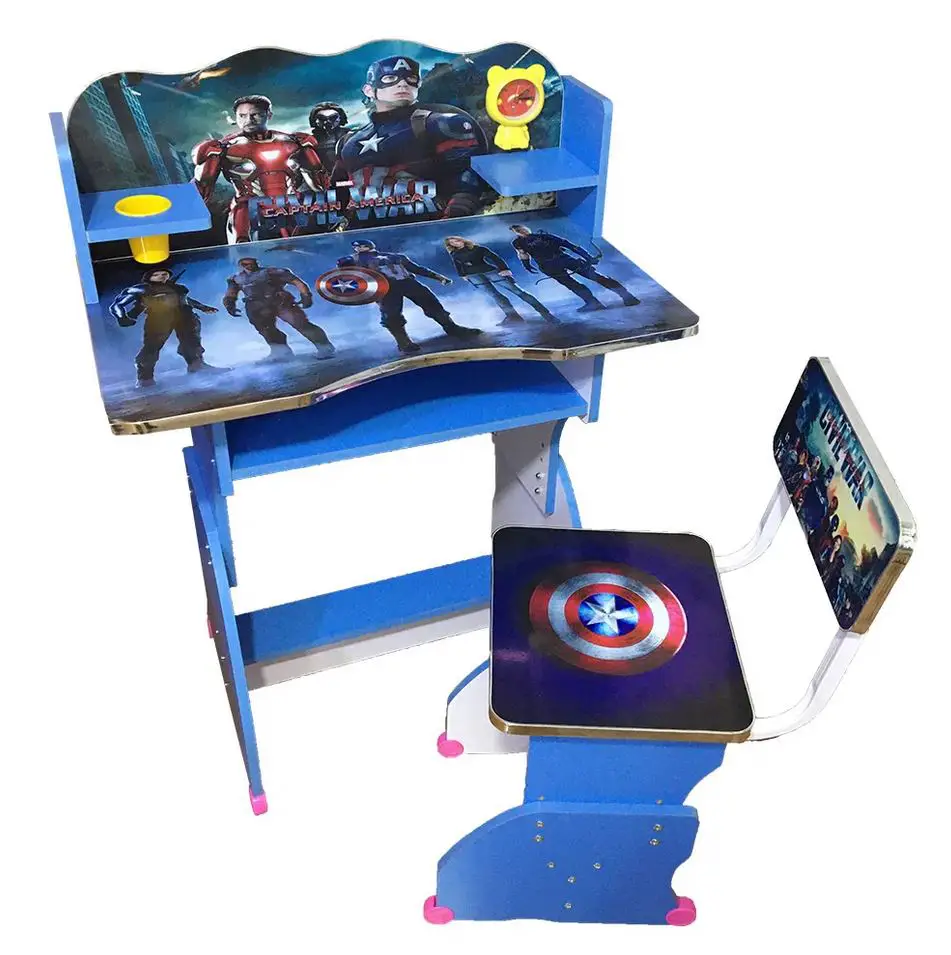 Baby Reading Table And Chair  Height Adjustable System (BLUE)