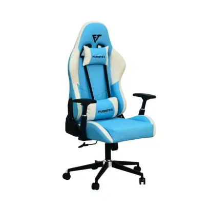 FURNITEX - Gaming Chair with 4D Armrest (FT-G1) Sky Blue