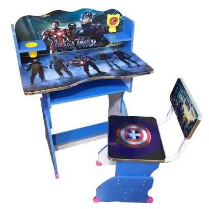 Baby Reading Table And Chair  Height Adjustable System (BLUE)