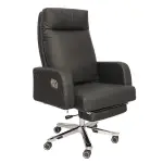 Comfortable Luxury Boss Chair with Footrest (FT-H573) Black